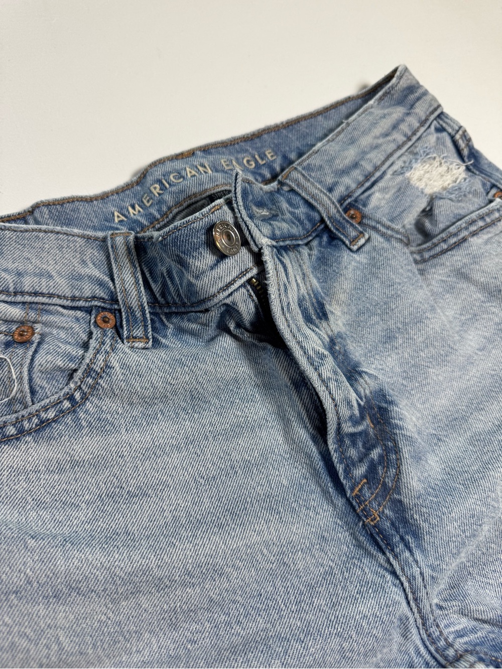 American Eagle Outfitters Light Blue Denim Jean Shorts